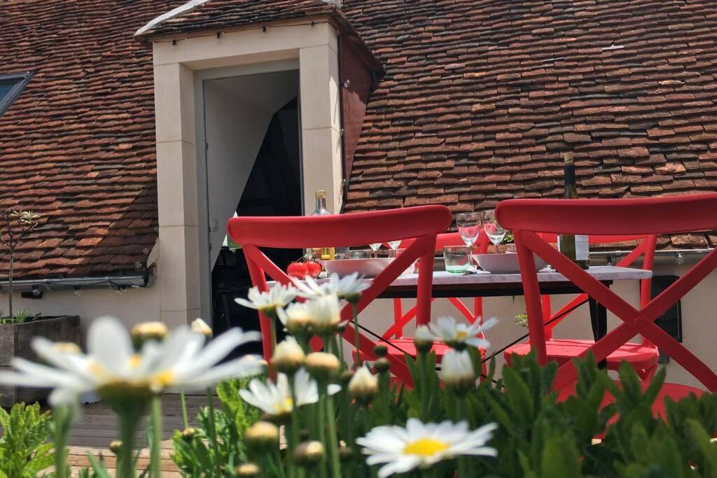 La Terrasse Du Chevalier D'Eon - Loft A Tonnerre Daire Dış mekan fotoğraf